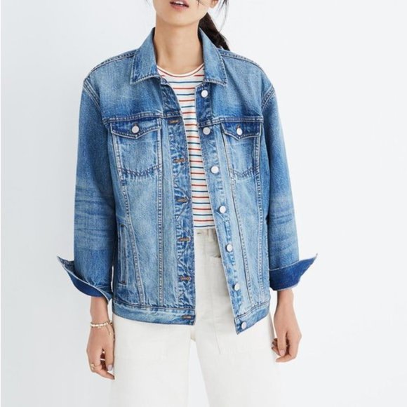 Madewell Oversized Jean Jacket Capstone Wash Small